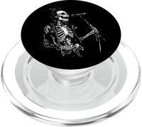 Skeleton Guitar Guy Rock and Roll Band Rock on PopSockets PopGrip pour MagSafe