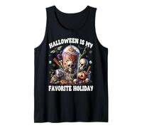 Skeleton Halloween is My Favorite Holiday for Coffee Mom Débardeur