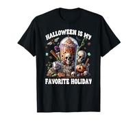 Skeleton Halloween is My Favorite Holiday for Coffee Mom T-Shirt