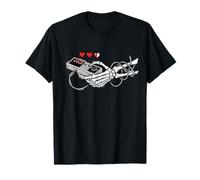 Skeleton Hand Retro Game Controller 8 Bit Hearts Gamer T-Shirt