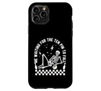 Skeleton Me Waiting for The Ten Pin to Fall Bowling Suspense Coque pour iPhone 11 Pro