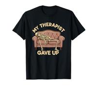 Skeleton My Therapist Gave Up Funny Sarcastic Humor T-Shirt