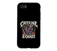 Skeleton Nurse Caffeine & Chaos Night Shift Coque pour iPhone SE (2020) / 7/8