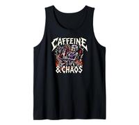 Skeleton Nurse Caffeine & Chaos Night Shift Débardeur