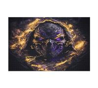 Skeleton on Fire Puzzles en Bois Adultes Et Adolescents 1000 Pieces EnfFourmis Puzzle Décoration Mur Moderne Art Jouets Cadeau IntéressFourmis （75×50cm）