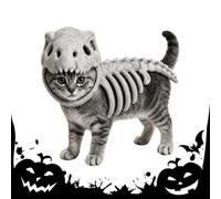 Skeleton Pet Apparel Luminous Canine Hoodie Fancy Dress Feline Party Use