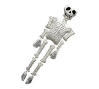 Skeleton Plush Doll 37 inch - Soft Halloween Skeleton Decoration Plush for Spooky Home and Party Decor, Lightweight Design for Display Or Fun Use, Detailed Bone Pattern + Flexible Poseable