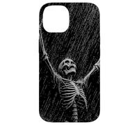 Skeleton Rain Goth Emo Dad Vintage Graphic Coque pour iPhone 14