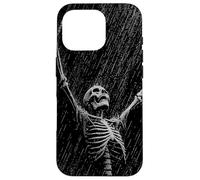 Skeleton Rain Goth Emo Dad Vintage Graphic Coque pour iPhone 16 Pro