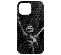 Skeleton Rain Goth Emo Dad Vintage Graphic Coque pour iPhone 16 Pro Max