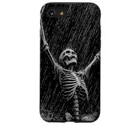 Skeleton Rain Goth Emo Dad Vintage Graphic Coque pour iPhone SE (2020) / 7/8