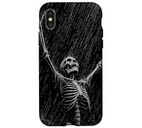 Skeleton Rain Goth Emo Dad Vintage Graphic Coque pour iPhone X/XS