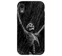Skeleton Rain Goth Emo Dad Vintage Graphic Coque pour iPhone XR