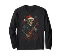 Skeleton Rocker Electric Guitar Edgy Christmas Cool Manche Longue