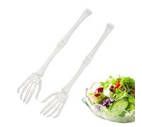 Skeleton Salad Tongs - 12.2", Halloween | Spooky, Heat-Resistant, Washable