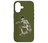 Skeleton Skater Old School Skateboard Coque pour iPhone 17