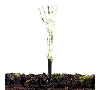Skeleton Stakes Halloween, All Saints’ Eve Skeletal Frame, 18.11 inches Solar Powered Lights & Ghost Realistic, Arm Cemetery Props for Garden, Front Yard, Backyard, Pathway, Lawn
