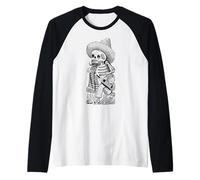 Skeleton Tequila Sugar Skull Dia De Los Muertos Mexicans Manche Raglan