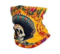 Skeletons And Flowers On The Day Of The Dead Imprimé Headband, serviette pour hommes et femmes, masque de sport multifonctionnel