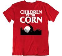 Skeletor Halloween Scythe Boy Tee Children of The Corn Movie Retro 80's T Shirt New-Black Manches Courtes(Medium)