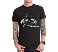 Skeletor Men's Fashion T-Shirt Chimaira The Impossibility of Reason Punk Rock Short Sleeve T Shirts Casual Summer Dress Printed Tops-Black Manches Courtes(Large)