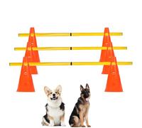 SKENGWEL Ensemble d'équipement d'agilité pour chien, kit d'équipement de saut portable pour animaux domestiques, hauteur réglable