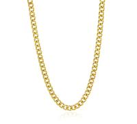 SKENUDY 14K or 316L étanche en acier inoxydable collier pour les hommes, chaîne cubaine, L: 8mm, L: 18 "+2, bijoux hypoallergène anniversaire cadeaux d'anniversaire amis