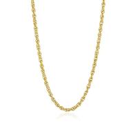 SKENUDY 14K or 316L étanche en acier inoxydable collier pour les hommes, chaîne de torsion, L: 6mm, L: 18 "+2, bijoux hypoallergène anniversaire cadeaux d'anniversaire amis