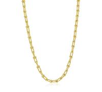 SKENUDY 18K or plaqué chaîne à la mode colliers pour les femmes et les hommes avec des motifs Déclaration d'or diplômé lien chaîne collier Bold liaison ovale Barbell liens clip-papier chaînes
