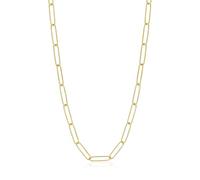 SKENUDY 18K or plaqué Chunky Chain Choker collier | Oval & Barbell Link clip-papier collier pour les femmes Bijoux