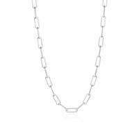 SKENUDY Collier Choker Chaîne Chunky Plaqué Argent | Collier Lien Oval & Barbell pour Femmes Bijoux