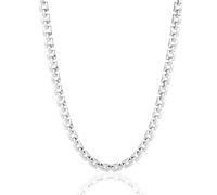 SKENUDY Colliers en argent pour femme - Chaîne de montre personnalisée en acier inoxydable - Collier épais pour femme tendance