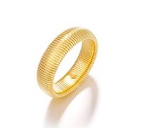 SKENUDY Gold Chunky Bracelet Stretch Bracelets pour Femmes imperméable Bracelets flexibles en acier inoxydable à chaîne de liaison (20 mm de large, 8,0 pouces de long)