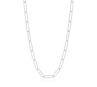 SKENUDY Platé argent Chunky Chain Choker Collier | Oval & Barbell Link Collier clip-papier pour les femmes Bijoux