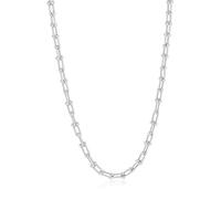 SKENUDY Platé argent Trendy clip-papier chaînes choker collier pour les femmes et les hommes avec des motifs Déclaration d'or diplômé lien chaîne colliers Bold Oval Link Barbell Liens Bijoux d'argent