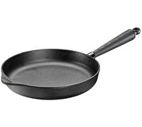 Skeppshult 0285TS Poêles à Frire en Fonte avec Manche en Bois de Frêne Compatible Tous Feux (y compris induction) Ø 28 cm