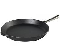 Skeppshult Poêle à frire Poignée en acier inoxydable/Poêle/Poêle grill en fonte + prymo Chiffon microfibre 28 cm Bratpfanne