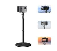 SKERELL Support de Projecteur Hauteur réglable de 87.63 -125.73cm Facile à Transporter pour Projecteur Universel Alliage Aluminium Support de sol pour Rotation Libre sur 360°