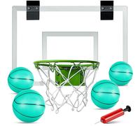 sket-ball en salle de basket en salle de basket-ball pour les adolescents et les adultes mini-basque-ball pour les enfants avec 4 balles et pompe