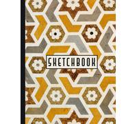 Sketch Book - Blank Drawing Book: Bright Pattern Large Blank Pages White Paper Notebook For Drawing, Writing, Painting, Sketching Or Doodling For Kids Girls Teens Boys Woman To Draw And Paint