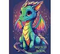 Sketch Book „Kawaii Chibi Rainbow Dragon“: Cute Rainbow Dragon Notebook, 8.5 x 11 Inches, 120 Pages, Anime Dragon Journal for Drawing, Writing, Painting, Sketching or Doodling