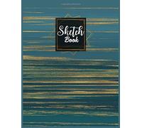 Sketch Book: Large Notebook For Drawing, Writing, Sketching - Marble Background Cover - Sketchbook For Tattoo Artists
