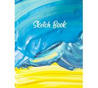 Sketch Book: Notebook For Sketching, Drawing, Writing, Painting, Or Doodling, 109 Pages, 8.5x11. Premium Water Color Background Design.