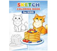 Sketch Coloring Book for Kids and Adults - See the Premium Colored Picture and Fill the Same for Easy, Fun, and Stress-Free Coloring 8.5x11 Inches, 55 Pages