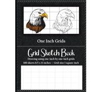 Sketch Pad 1 Inch Grid Ruled Square Graph Paper Drawing Pad - Black: Graph Sketchbook, Composition Notebook for drawing Artist, Architectural Planning, Storyboarding, Sketching, Journaling