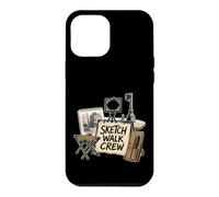 Sketch Walk Crew Croquis Urbain Ville Architecture Coque pour iPhone 12 Pro Max