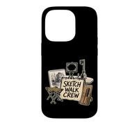 Sketch Walk Crew Croquis Urbain Ville Architecture Coque pour iPhone 14 Pro