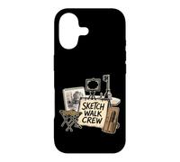 Sketch Walk Crew Croquis Urbain Ville Architecture Coque pour iPhone 17
