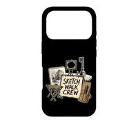 Sketch Walk Crew Croquis Urbain Ville Architecture Coque pour iPhone 17 Pro