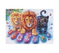 Sketch White Tigre 500 Pieces Casse tête Débutant en Carton Épais Animal Animal de Compagnie Poupée Facile Apprentissage Loisir Créatif Activité Manuelle Décoration Murale Cadeau Saint Valenti